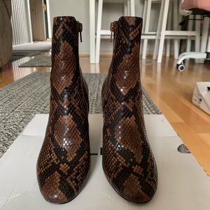 Aldo Snakeskin Ankle Boots